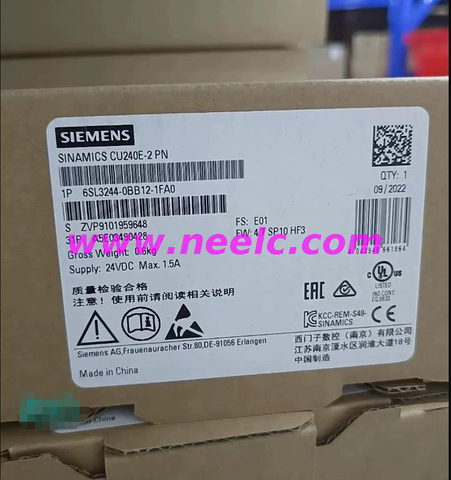 6SL3244-0BB12-1FA0 New and original control unit