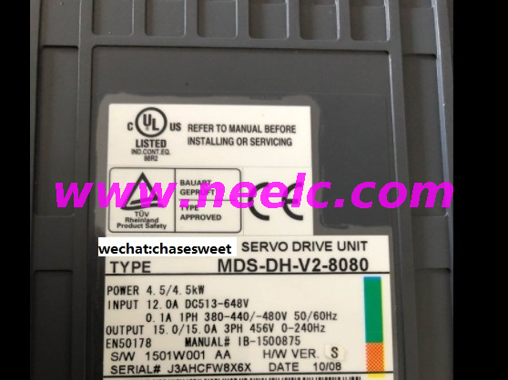MDS-DH-V2-8080 servo driver used in good condition