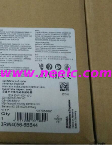 New and original 3RW4056-6BB44 soft starter