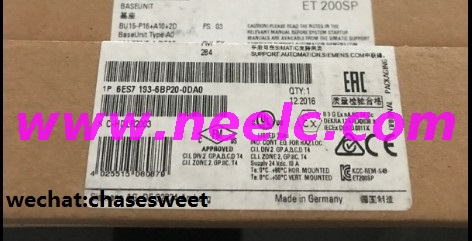 6ES7193-6BP20-0DA0 new and original terminal