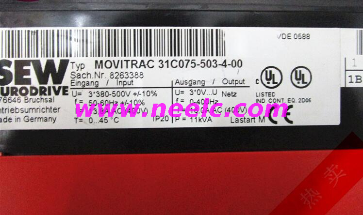 AC drive 31C075-503-4-00 Used Good In Condition