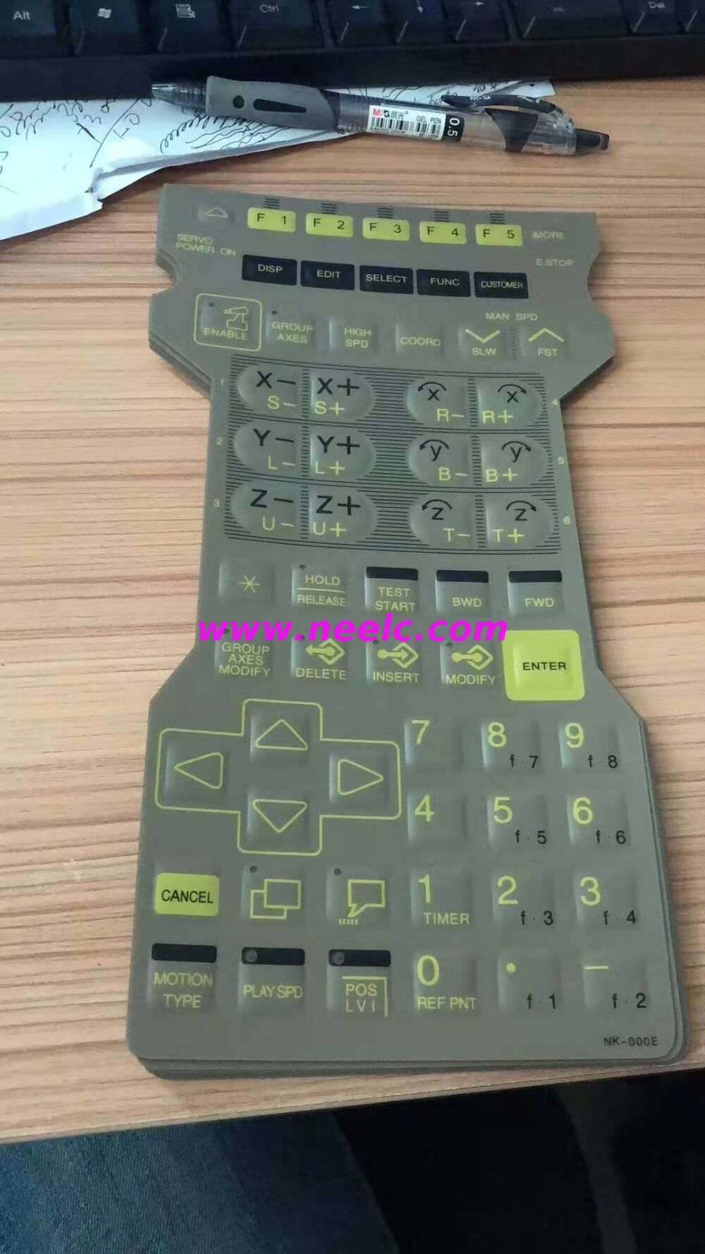 NK-000E new keypad for YASNAC MRC JZNC-MPP17E